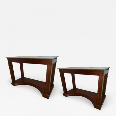 Andre Arbus pair of mahogany Neo classic French 40s console