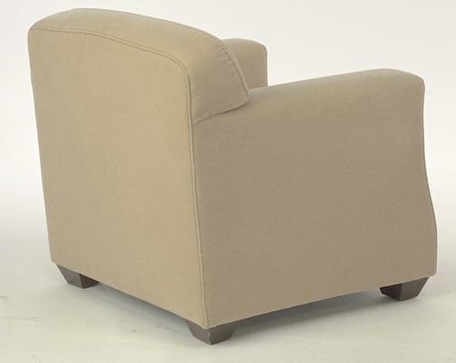 Jean Michel Frank attributed pair of club chair