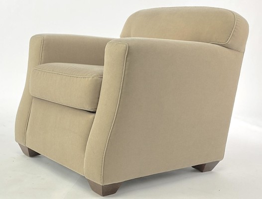 Jean Michel Frank attributed pair of club chair