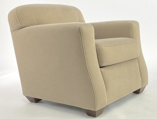 Jean Michel Frank attributed pair of club chair