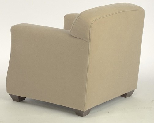 Jean Michel Frank attributed pair of club chair